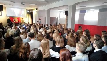 Przedstawienie teatralne pt. „Cytadela”. XXI LO w Łodzi