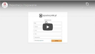 Obrazek, na którym widać formularz rejestracji do portalu epodręczniki.pl