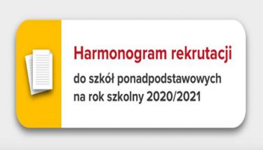 Baner MEN z napisem: harmonogram rekrutacji