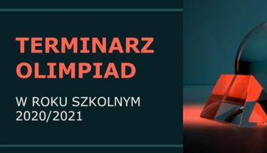 Baner MEN z napisem: Terminarz Olimpiad w roku szkolnym 2020/2021