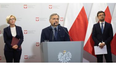 Zdjęcie z konferencji prasowej w MEN