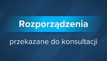 Baner MEN z napisem: Rozporządzenia przekazane do konsultacji