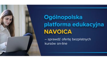 Baner z napisem: Ogólnopolska platforma edukacyjna Navoica