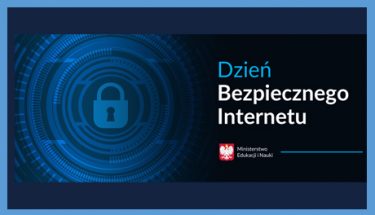 Grafika z tekstem: "Dzień Bezpiecznego Internetu"