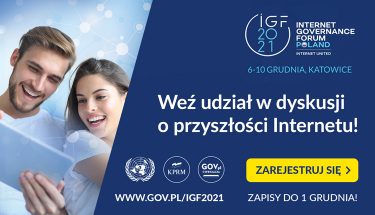 Grafika zapraszająca do dyskusji o przyszłości Internetu