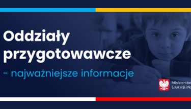 Grafika z napisem: oddziały przygotowawcze - najważniejsze informacje