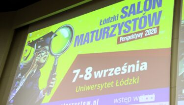 Grafika z napisem Łódzki Salon Maturzystów