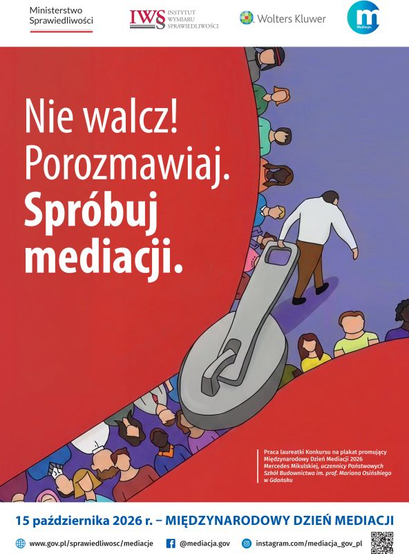 Plakat promujący dzień mediacji 2026